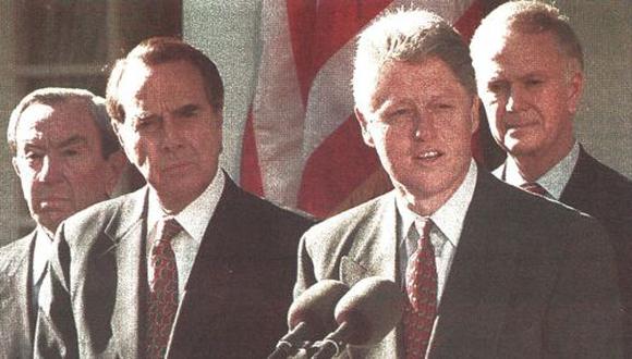 El Congreso norteamericano ratificaría el acuerdo de la Ronda Uruguay del GATT. El presidente Clinton dijo que cuenta con el respaldo del líder republicano del Senado, Robert Dole. (Foto AFP)