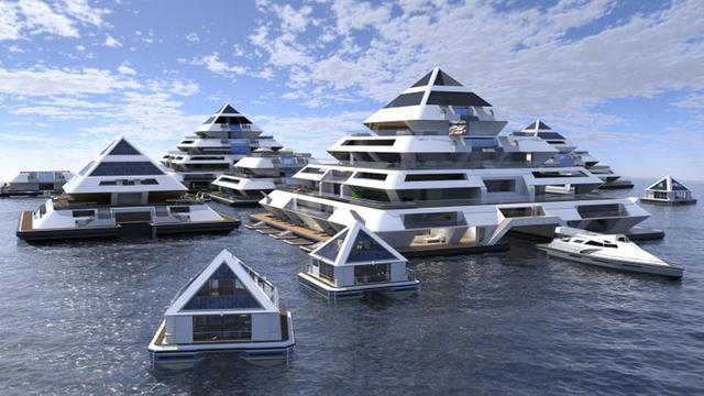 FOTO 1 | Una ciudad boyante en el agua con una mezcla de influencias arquitectónicas mayas y japonesas.