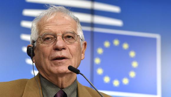 El alto representante para la Política Exterior de la Unión Europea (UE), Josep Borrell. (Foto: JOHN THYS / POOL / AFP).