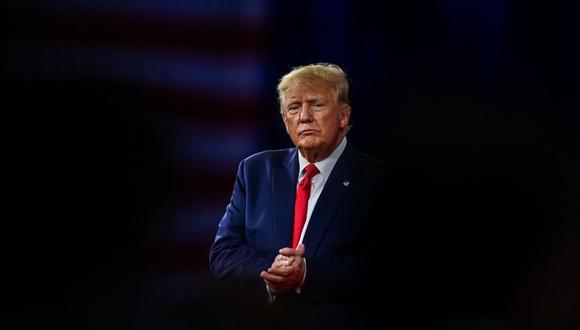 El expresidente estadounidense Donald Trump habla en la Conferencia de Acción Política Conservadora 2022 (CPAC) en Orlando, Florida. (Foto de CHANDAN KHANNA / AFP)