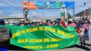 Paro agrario: bloquean puente en Huancayo, marchan en Tumbes y cierran carretera en Piura