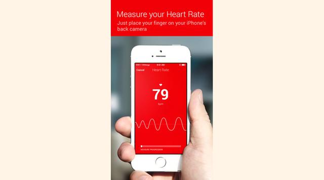 Health Mate. Utiliza los sensores de tu iPhone para medir tus signos vitales y ritmo cardiaco. Su descarga es gratuita. (Foto: Business Insider)