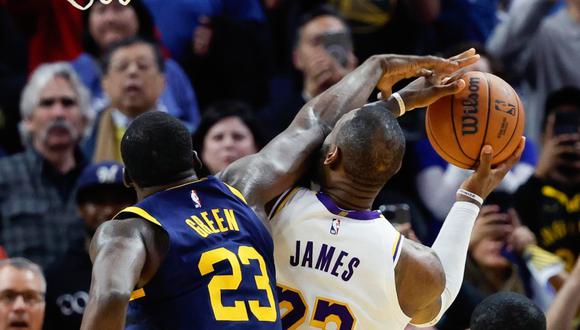 Los Ángeles Lakers sellaron una importante victoria ante los Golden State Warriors en uno de los mejores partido de lo que va del presente año en la NBA. (Foto: EFE)