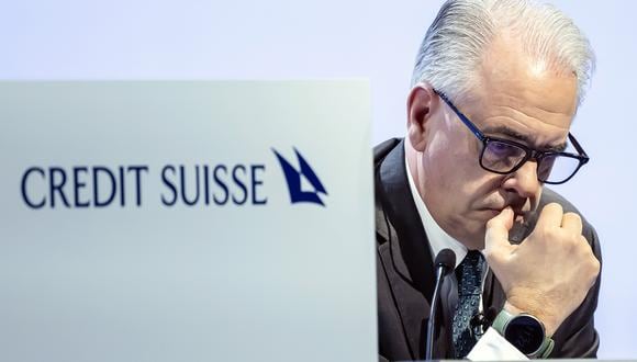 Zurich (Suiza), 04/04/2023.- Ulrich Koerner, director ejecutivo del banco suizo Credit Suisse, asiste a la junta anual de accionistas del grupo bancario suizo en Zurich, Suiza, el 04 de abril de 2023. EFE/EPA/MICHAEL BUHOLZER
