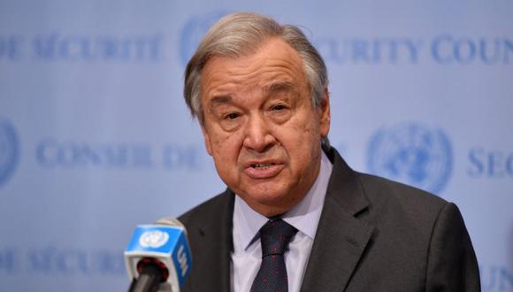 “La guerra en Ucrania debe terminar, ahora. Necesitamos negociaciones serias para la paz, basadas en los principios de la Carta de las Naciones Unidas”, añadió el jefe de la ONU. (Foto: ANGELA WEISS / AFP)