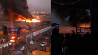 Incendio de gran proporción se registra en mercado Unicachi de Comas