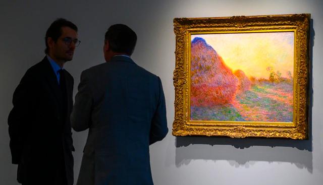 FOTO 1 | Meules de Claude Monet, US$ 110.7 millones. Creada en 1890 y vendida en Sotheby’s. (Foto: AFP)