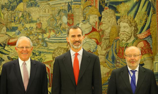 Pedro Pablo Kuczynski indicó ante los empresarios españoles que, a pesar de no contar con mayoría en el Congreso, la relación de su Gobierno con ese poder del Estado es positiva y las discrepancias son parte natural de una democracia.