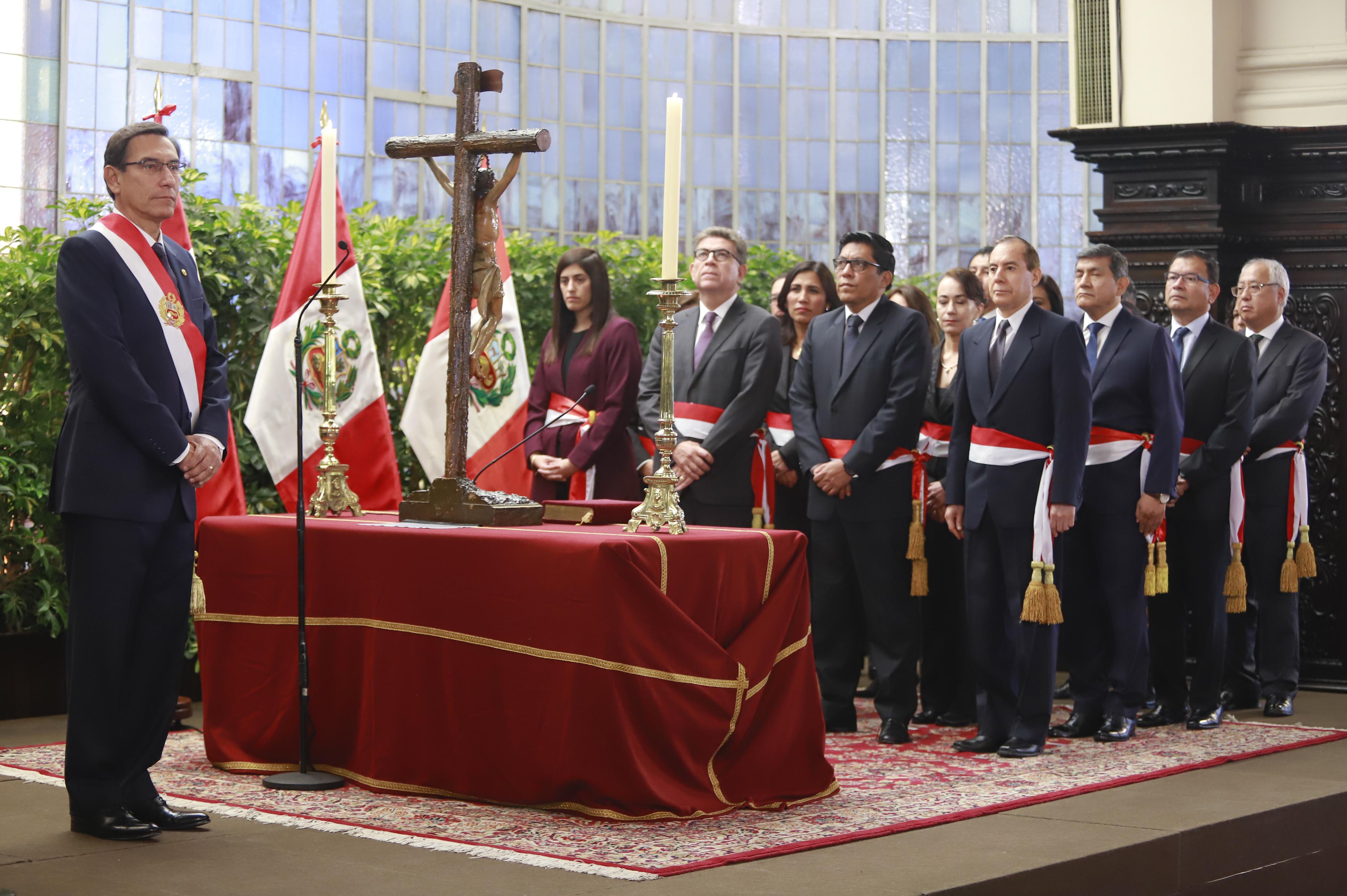 (Foto: Presidencia) El Gabinete Zeballos juramentó el pasado 3 de octubre y cuenta desde ese día con 15 días hábiles para presentar su declaración  Jurada de intereses.