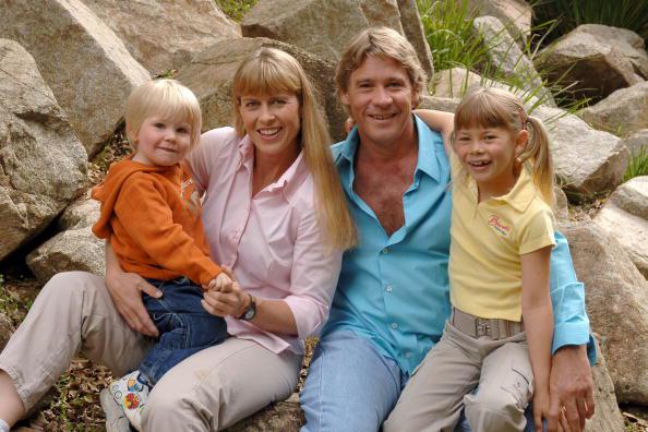 Steve Irwin, el cazador de cocodrilos, en 1991, Irwin conoció a Terri Raines, con quien tuvo una dos hijos.