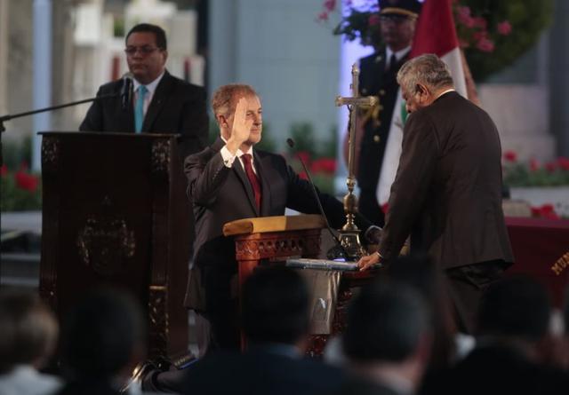 Esta tarde, Jorge Muñoz Wells juró como nuevo alcalde de Lima para el periodo 2019-2022 (Foto: Hugo Pérez)