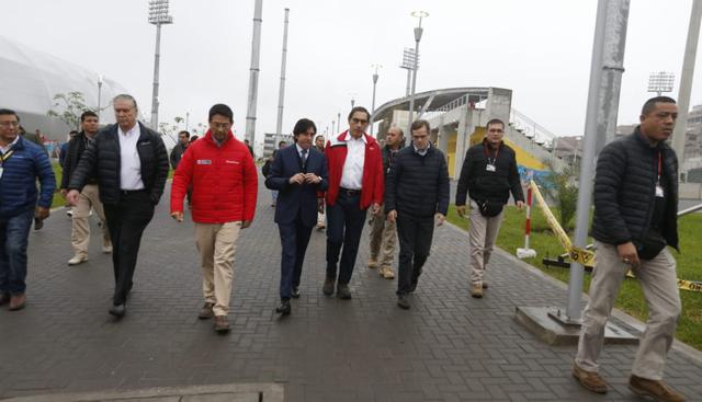 El presidente realizó una visita a las instalaciones del Complejo Deportivo Andrés Avelino Cáceres. (Foto: Mario Zapata Nieto)