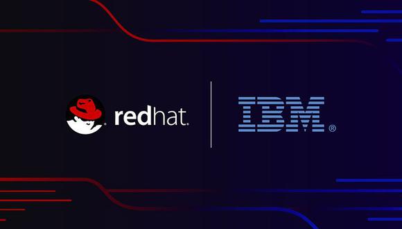 Logos de IBM y Red Hat.