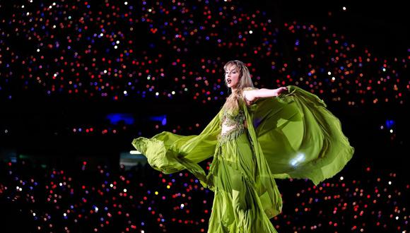 Taylor Swift se presenta en el escenario de Río de Janeiro el 17 de noviembre. Fotógrafo: Buda Mendes/TAS23/Getty Images Sudamérica