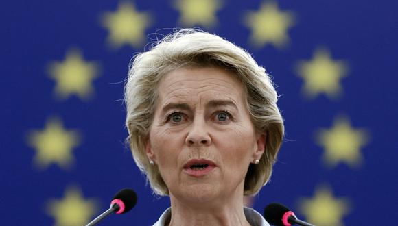 La presidenta de la Comisión Europea, Ursula von der Leyen. (Foto de CHRISTIAN HARTMANN / POOL / AFP).