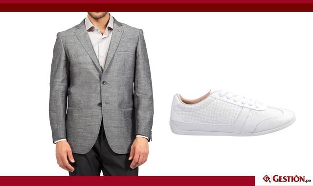 En la mejor de estas combinaciones, las zapatillas en cuestión están orgullosas de serlo, me parece. Pueden ser de estilo elevado –por la calidad del cuero, las costuras, los cordones- y pueden ser minimalistas, con un leve toque de marcas multicolores y 