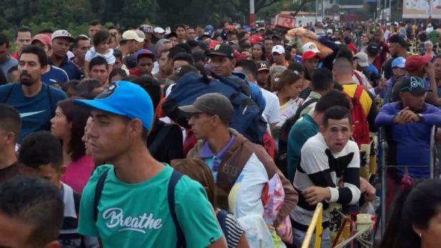 Éxodo de venezolanos.