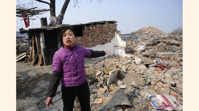 Esta cabaña fue la última en el área a ser demolida para dar paso a un proyecto comercial.  (Foto: REUTERS)
