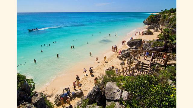 10. Tulum, Q. Roo: Reúne dos atractivos que impactan a primera vista, una paradisíaca playa con aguas turquesa y una zona arqueológica. Con un ambiente rústico y bohemio, brinda un sinfín de alternativas para experimentar el ecoturismo. (Foto: Milenio.com