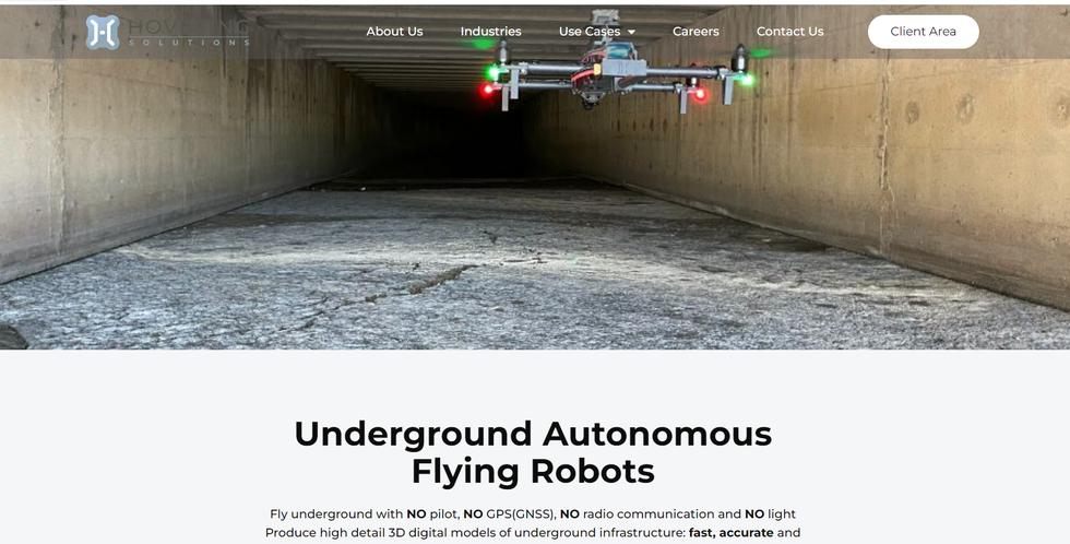 Hovering solutions: drones de navegación subterránea y sin GPS