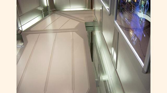 El moderno cine fue diseñado para asemejarse al puente de mando de la estación espacial “Estrella de la Muerte” de la serie: Star Wars: Episodio V  El Imperio contraataca. (Foto: Mega Ricos)