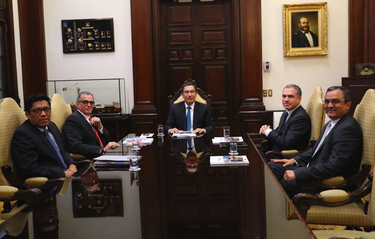 El jefe del Gabinete, Salvador del Solar, participó en la reunión entre Martín Vizcarra y Pedro Olaechea. (Foto: PCM)