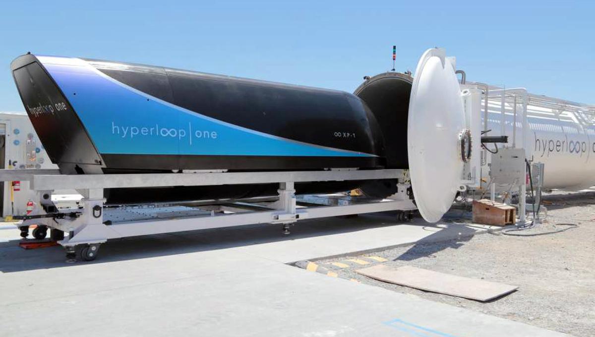 El Hyperloop One superaría los 1,000 km/h en velocidad.