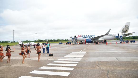 Aeropuertos del Perú abre nueva ruta Iquitos-Tarapoto operada por JetSMART. FOTO: AdP