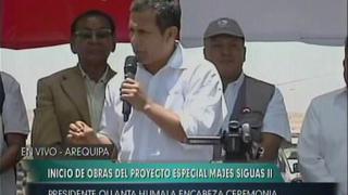 Ollanta Humala: “El agua es del pueblo y no la privatizaré”