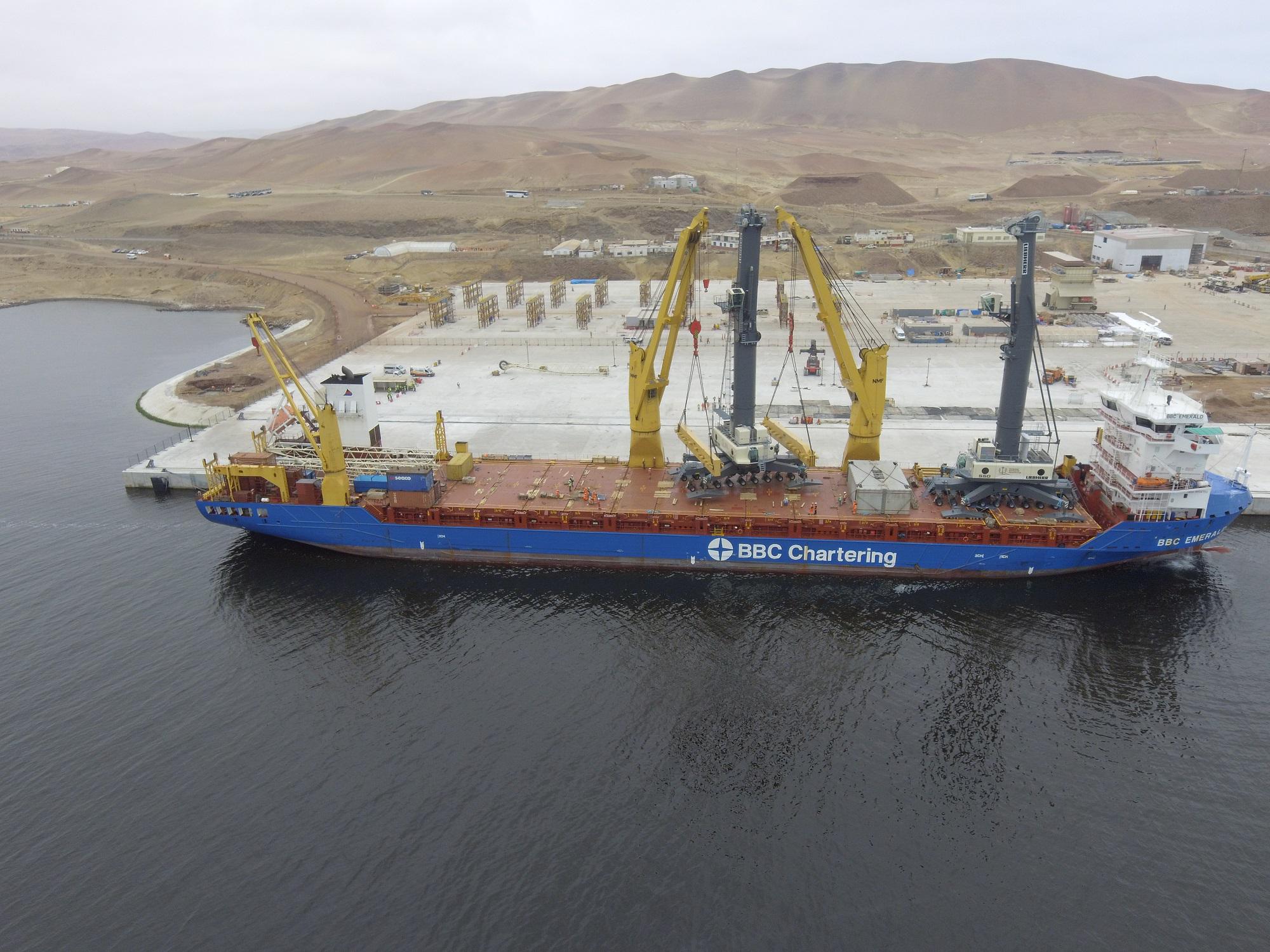 Las grúas beneficiarán al puerto General San Martín en Pisco. (Foto: TPParacas)