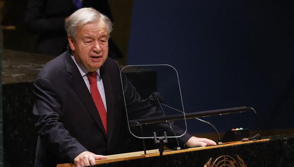 Secretario general de la ONU, António Guterres. (Foto: Photo by JOHN ANGELILLO / AFP)