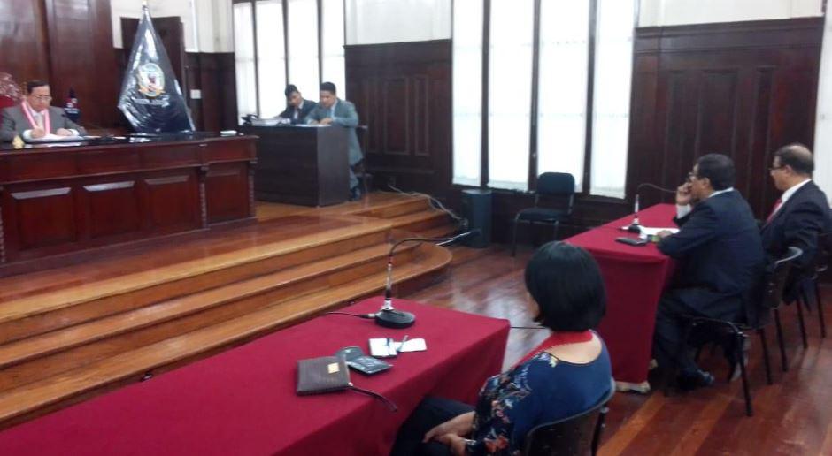 El magistrado Raúl Salcedo es vinculado a 'Los Cuellos Blancos del Puerto' tras aparecer en audios en los cuales se le escucha coordinar con Gianfranco Paredes, asesor del hoy preso ex juez Walter Ríos.&nbsp;(Foto: Poder Judicial)