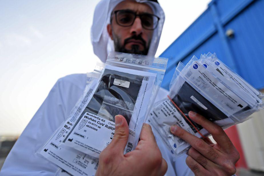 Equipo médico y kits de prueba de coronavirus proporcionados por la Organización Mundial de la Salud. (Foto: AFP)