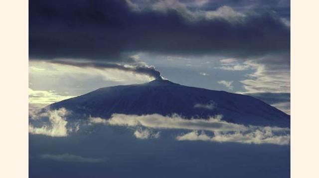 7. Monte Erebus, Antártida. (Foto: MSN)