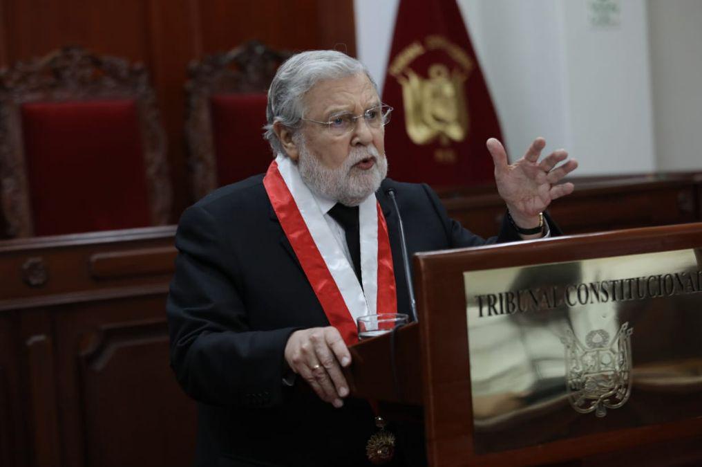 El presidente del TC, Ernesto Blume, reiteró su llamado para que haya un diálogo entre autoridades. (Foto: Antonhy Niño de Guzmán/ GEC)