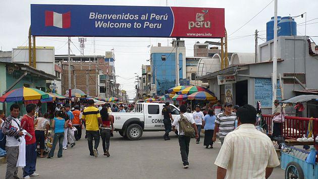 Aguas Verdes es una zona de frontera con Ecuador por donde atraviesa gran cantidad de gente sin ningún tipo de control. (Foto: Andina)