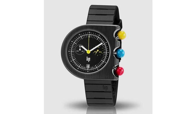 LIP. Mach 2000. Aunque bastante desconocido para el gran público, LIP es uno de los grandes nombres de la relojería francesa gracias a modelos como este cronógrafo, creado por el famoso diseñador Roger Tallon, responsable del popular tren de alta velocida