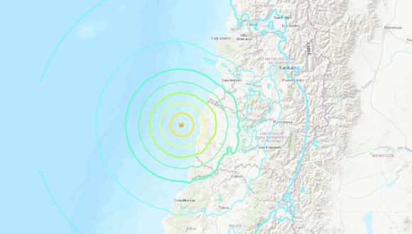 El Servicio Hidrográfico Y Oceanográfico de La Armada (SHOA) descartó la amenaza de un tsunami en las costas de chilenas. (Foto: USGS)