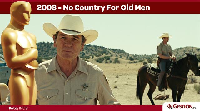 No Country For Old Men. El aclamado filme de los hermanos Coen se llevó el premio mayor en 2008. ¿Quién se llevará los dos millones de dólares? Este thriller presenta la obsesión de Anton Chigurh (Javier Bardem) por obtener el premio en el desierto de Tex