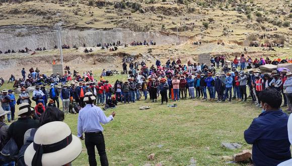 Las comunidades campesinas de la provincia de Chumbivilcas, en la región de Cusco, retomaron su protesta contra la minera MMG Las Bambas. (Foto: GEC)