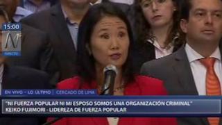 Keiko Fujimori: “Jamás he recibido aportes de Odebrecht”