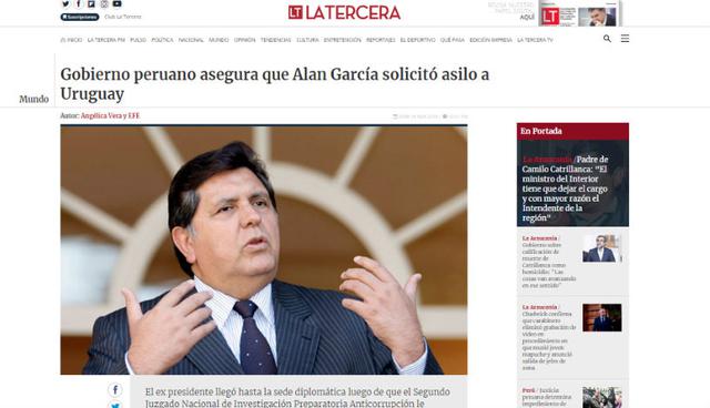 La solicitud deberá ser evaluada por el gobierno de Uruguay, conforme al artículo IX de la Convención sobre Asilo. (Foto: La Tercera)<br>