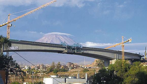 Arequipa: El puente Chilina es la principal obra de infraestructura construida mediante Obras por Impuestos.