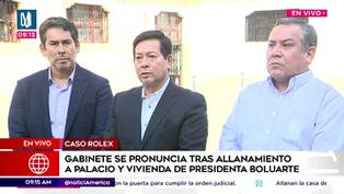 Caso Rolex: Gabinete se pronuncia tras allanamiento a Palacio de Gobierno y casa de Dina Boluarte