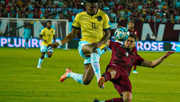 Ecuador y Venezuela empataron sin goles en el Estadio Monumental de Maturín por la fecha 5 de la Clasificación de Conmebol para la Copa Mundial de Fútbol de 2026. | Crédito: @LaTri / Twitter
