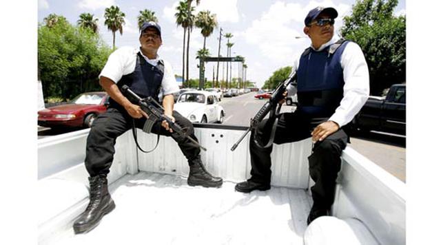Nuevo Laredo, México. Homicidios: 142. Población: 406.598. Tasa de homicidios: 34.92. En la imagen: La policía patrulla Nuevo Laredo. (Foto. Rex)