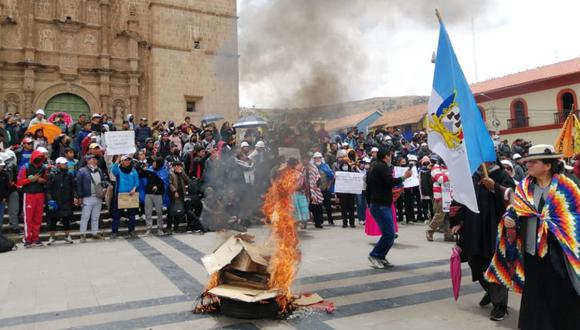 Gobernador regional de Ayacucho, Wilfredo Oscorima, sostiene que hay personas infiltradas extremistas en las movilizaciones que quieren generar caos. (Foto: GEC)