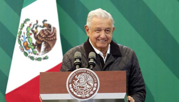 Fotografía cedida por la presidencia de México, del mandatario mexicano, Andrés Manuel López Obrador, durante una rueda de prensa en la ciudad de Cuernavaca en Morelos (México).