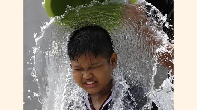 Niños jugando durante el festival. (Foto: AP)