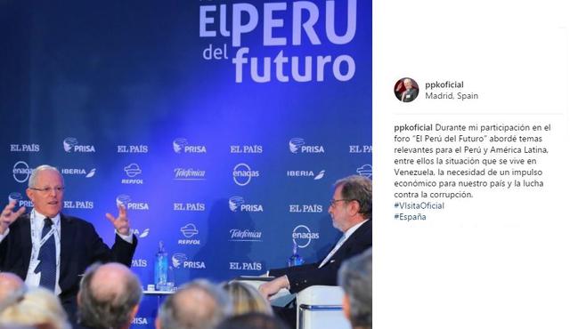 Durante su intervención, el presidente Kuczynski dijo que el Perú es el primer país de las oportunidades, de crecimiento y cambio social.